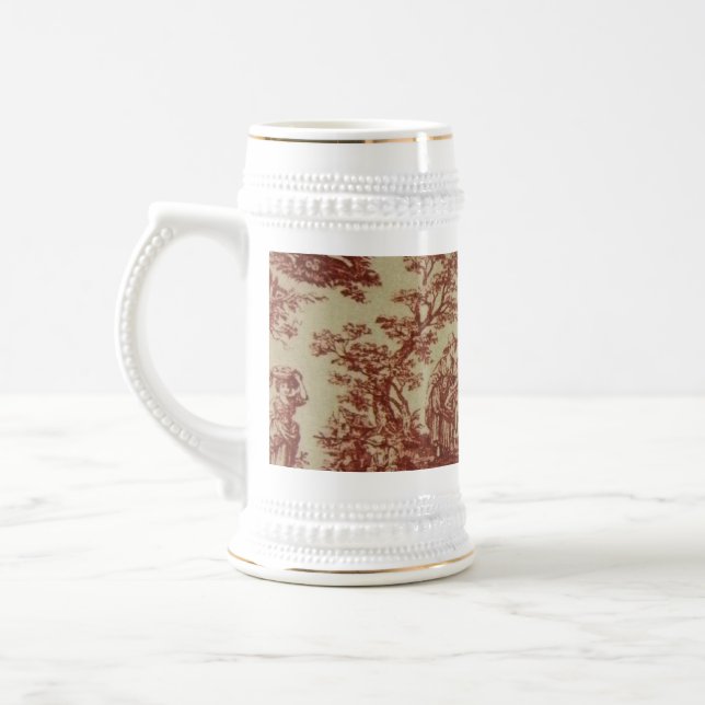 Caneca De Cerveja Toile Francês a Rosa (Esquerda)