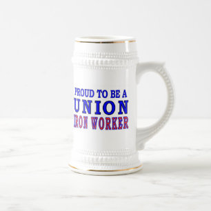 CANECA DE CERVEJA TRABALHADOR DE FERRO DA UNIÃO