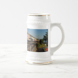 Caneca De Cerveja Trem de carga em Lorchhausen à reno