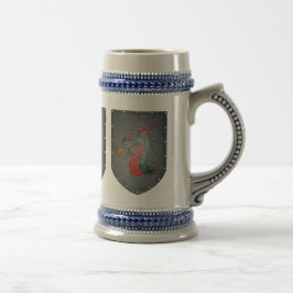 Caneca De Cerveja Três dragões do protetor do metal