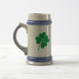 Caneca De Cerveja Trevo de quatro folhas coração verde fofo Trevo de