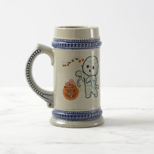 Caneca De Cerveja Trick ou Treine Mummy Halloween Kids Divertidos