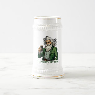 Caneca De Cerveja Tripulação do Dia das ruas - Irlandês