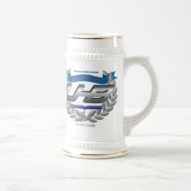 Caneca De Cerveja Troféu do hóquei da fantasia (Direita)