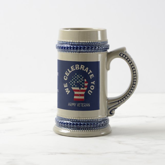 Caneca De Cerveja UM CELEBRADO Americano Patriótico VOCÊ (Direita)