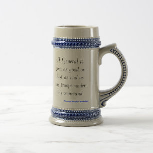 Caneca De Cerveja Um general é apenas tão bom ou apenas quanto o m