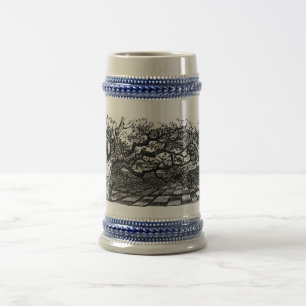 Caneca De Cerveja Um grande jogo de xadrez enorme