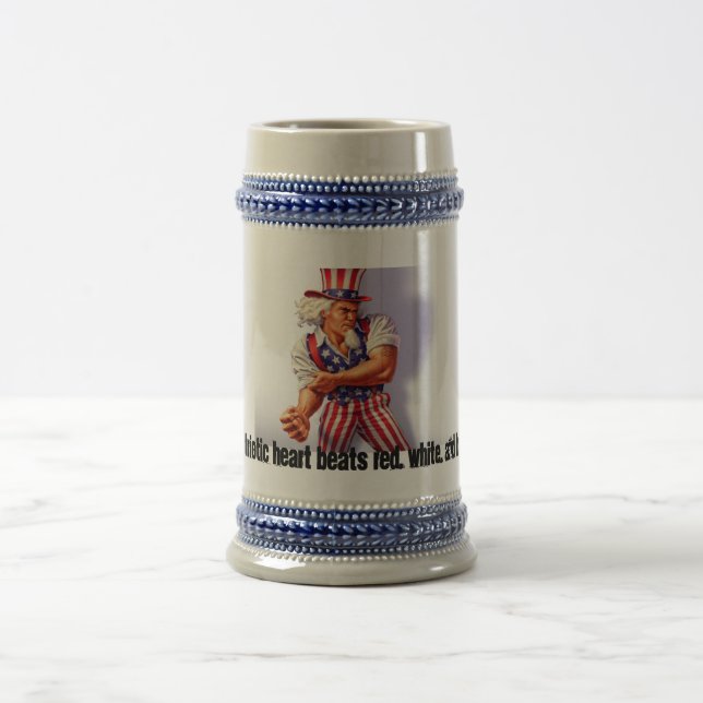Caneca De Cerveja UncleSam_normal, meu vermelho patriótico dos (Centro)