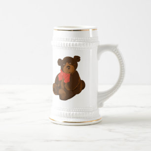 Caneca De Cerveja Urso de desenho animado bonito