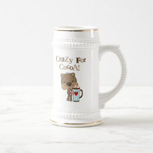 Caneca De Cerveja Urso do menino louco para o feriado do cacau