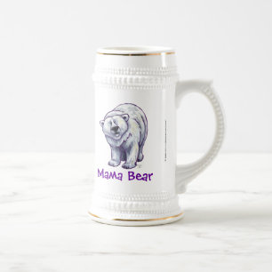 Caneca De Cerveja Urso Polar Bonito para a Mãe