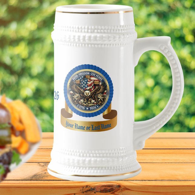 Caneca De Cerveja US 250th Anniversary Custom Commemorative Collect (Criador carregado)