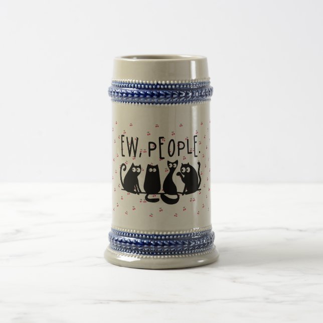 Caneca De Cerveja Uw Pessoas Engraçadas Gatos Pretos (Centro)