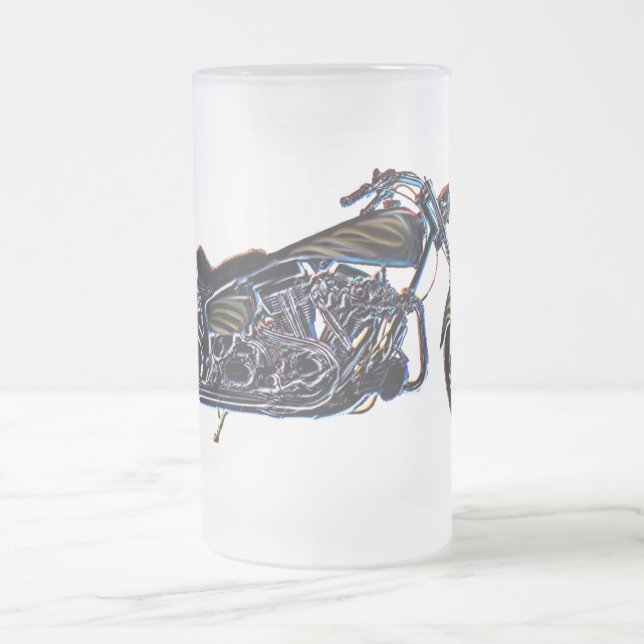 Caneca de cerveja V-gêmea de néon da motocicleta (Centro)