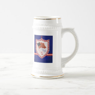 Caneca De Cerveja Valentine Militar Vintage