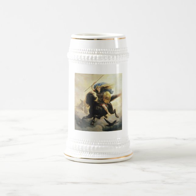 Caneca De Cerveja Valkyrie por Peter Nicolai Arbo (Centro)