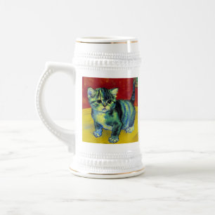 Caneca De Cerveja Van Gogh Tabby Cat