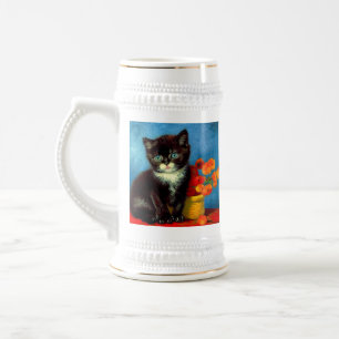 Caneca De Cerveja Van Gogh Tuxedo Cat