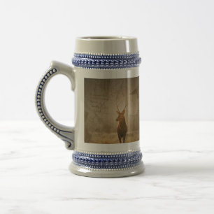 Caneca De Cerveja Veado na floresta