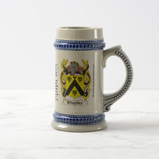 Caneca De Cerveja Veículo com rodas da brasão da família do veículo