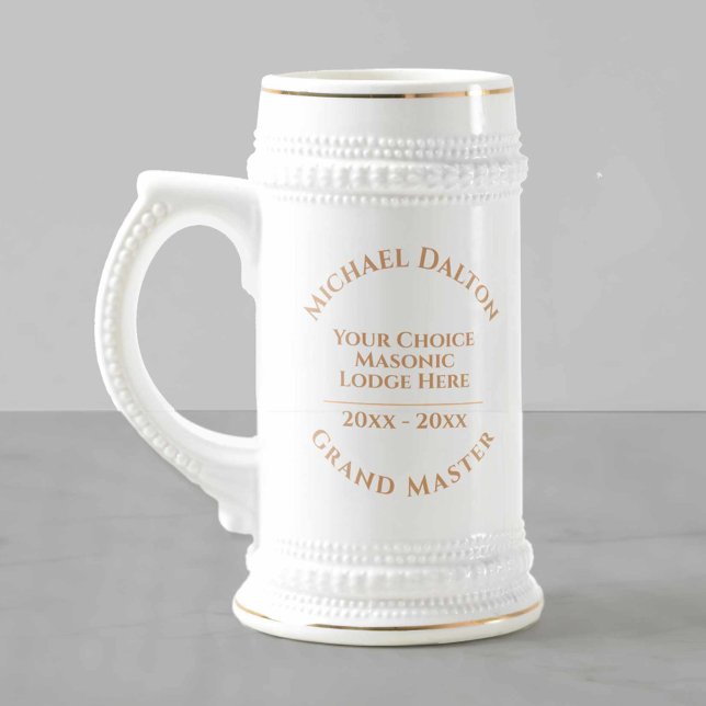Caneca De Cerveja Venerável Mestre Maçônico (Criador carregado)