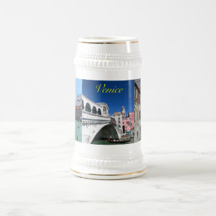 Caneca De Cerveja Veneza bonita, ponte de Rialto