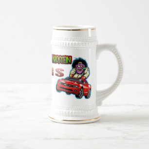 Caneca de cerveja vermelha de Chevy Camaro RS -