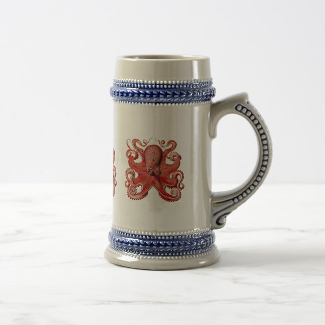 Caneca De Cerveja Vermelho do polvo de Haeckel (Direita)