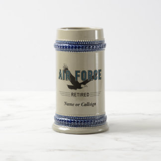 Caneca De Cerveja Veterano aposentado da força aérea