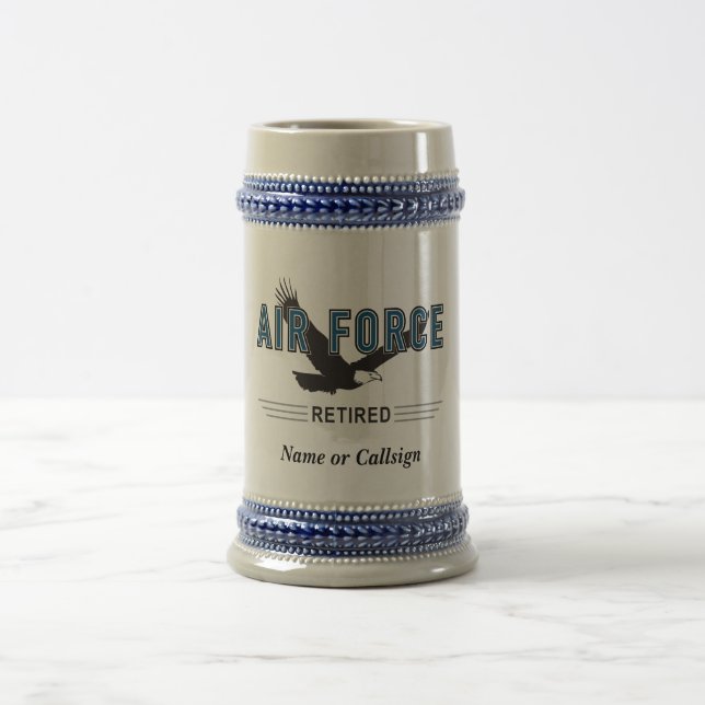 Caneca De Cerveja Veterano aposentado da força aérea (Centro)