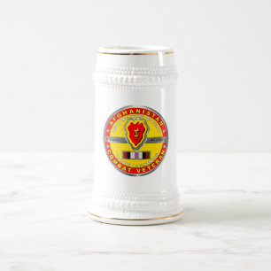 Caneca De Cerveja Veterano da 25ª Divisão de Infantaria no Afeganist
