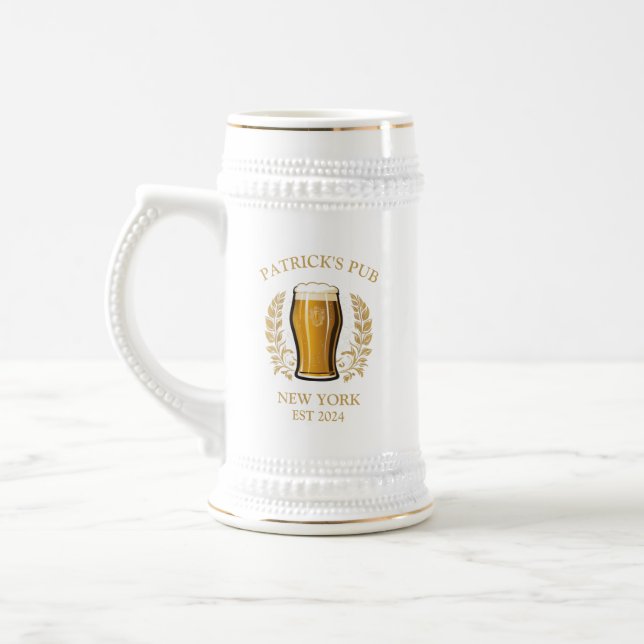 Caneca De Cerveja Vidro de Cerveja de Sinal de Pub Personalizado com (Esquerda)