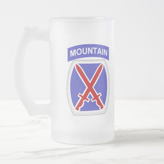 Caneca De Cerveja Vidro Jateado 10o Divisão da montanha (Esquerda)