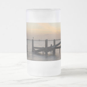 Caneca De Cerveja Vidro Jateado 1rua Sunset 2017 Cacau Fosco de praia Cacau