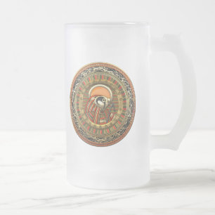 Caneca De Cerveja Vidro Jateado [200] Sol Egípcio Ra
