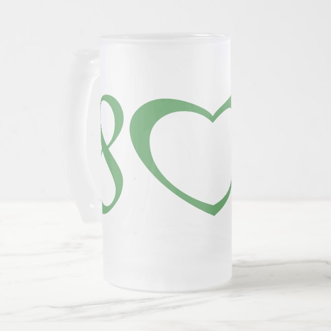 CANECA DE CERVEJA VIDRO JATEADO 802 (Frente Esquerda)