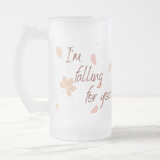 Caneca De Cerveja Vidro Jateado A cair para o Fosco