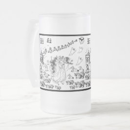 Caneca De Cerveja Vidro Jateado A Cerimônia Assombrada -