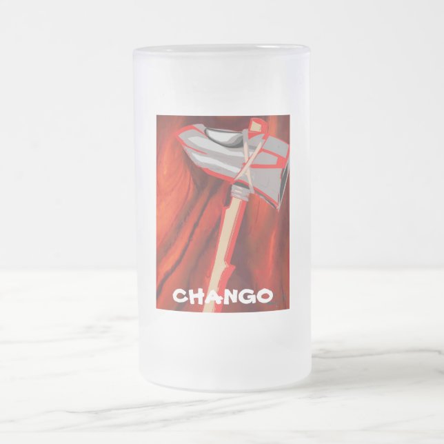 CANECA DE CERVEJA VIDRO JATEADO A FERRAMENTA DE CHANGO (Centro)
