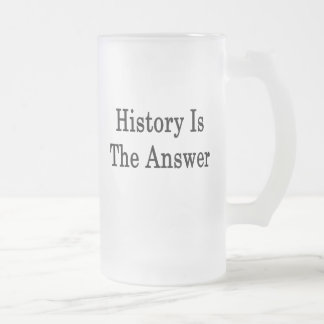 Caneca De Cerveja Vidro Jateado A história é a resposta
