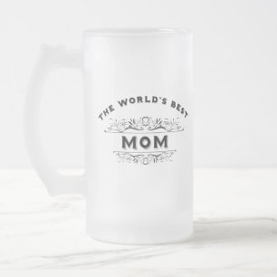 Caneca De Cerveja Vidro Jateado A melhor mamã do mundo