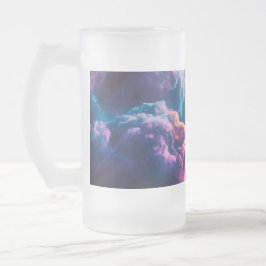 Caneca De Cerveja Vidro Jateado Abstract Space Nebula Art - Colorful Cosmic