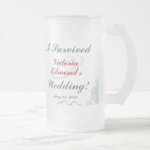Abstrato Floral Wedding Souvenir