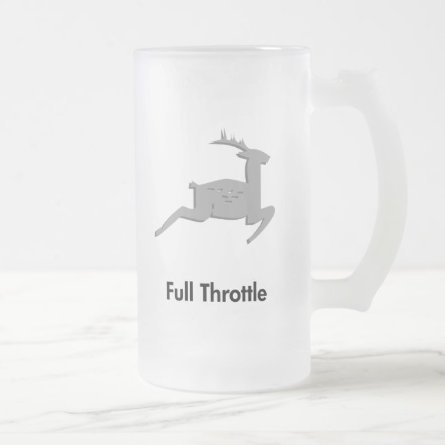 Caneca De Cerveja Vidro Jateado Acelerador do Cheio da Reindet (Direita)