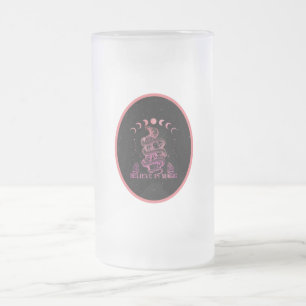 Caneca De Cerveja Vidro Jateado Acredita Na Arte Mágica Celestial Wiccan