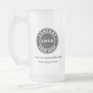 Caneca De Cerveja Vidro Jateado Adicionar logotipo da empresa, site e slogan aos f