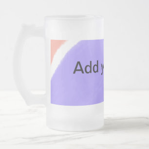 Caneca De Cerveja Vidro Jateado adicione seu texto simples minimalista personaliza