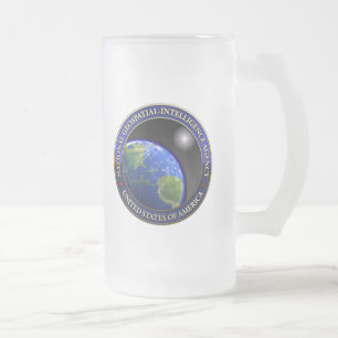 Caneca De Cerveja Vidro Jateado Agência nacional da Geospatial-Inteligência (NGA)