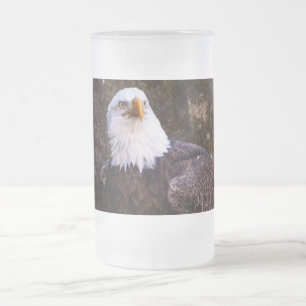 Caneca De Cerveja Vidro Jateado Águia