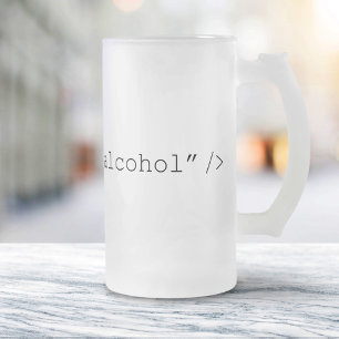 Caneca De Cerveja Vidro Jateado Álcool da entrada do HTML